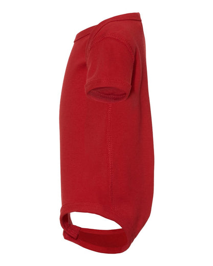 Rabbit Skins Infant Baby Rib Bodysuit 4400 #color_Red