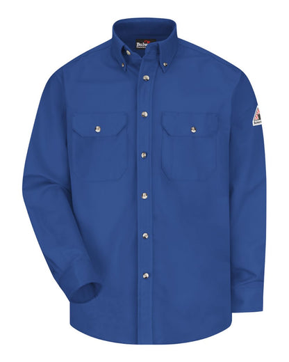 Bulwark Dress Uniform Shirt - Excel FR ComforTouch - 7 oz. SLU2 #color_Royal Blue