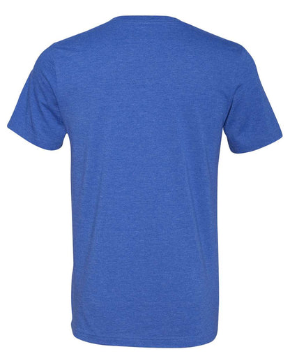 BELLA + CANVAS Unisex Heather CVC V-Neck Tee 3005CVC #color_Heather True Royal