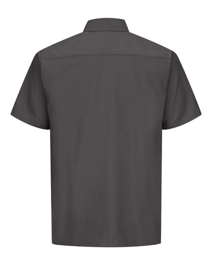 Red Kap Men's Tall Ripstop Short Sleeve Work Shirt SY60T #color_Charcoal