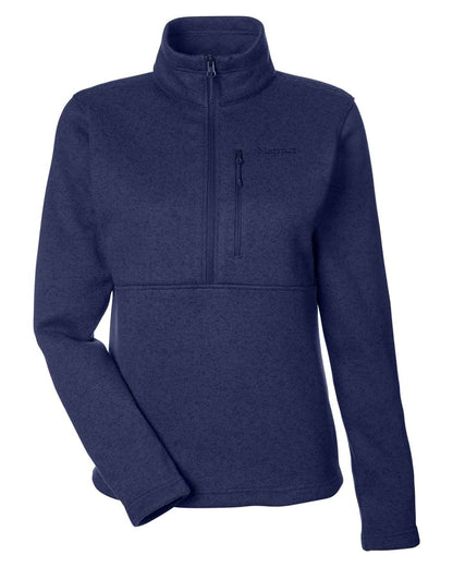 Marmot Women's Dropline Half-Zip Jacket M13224 #color_Arctic Navy