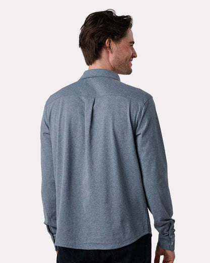 Recover Men's Eco Button Down Shirt EC650 #colormdl_Blue Rainbow