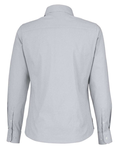 Devon & Jones Women's CrownLux Performance® Microstripe Dress Shirt DG537W #color_Graphite/ White