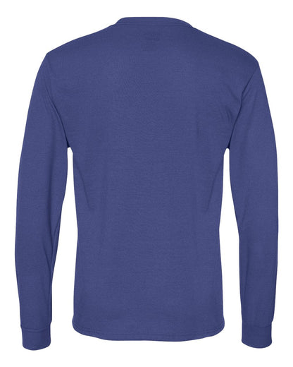 JERZEES Unisex Dri-Power® Performance Long Sleeve T-Shirt 21MLR #color_Royal