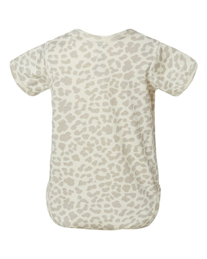 Rabbit Skins Infant Fine Jersey Bodysuit 4424 #color_Natural Leopard
