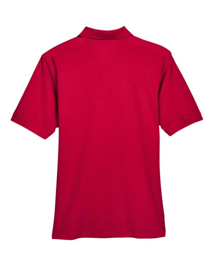 Harriton Men's Easy Blend™ Polo M265 #color_Red