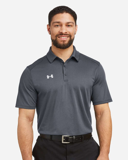 Under Armour Men's Tech™ Polo 1370399 #colormdl_CS Grey Light Heather/ White