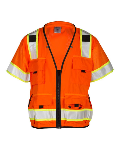 Kishigo Unisex Professional Surveyors Vest S5010-5011 #color_Orange