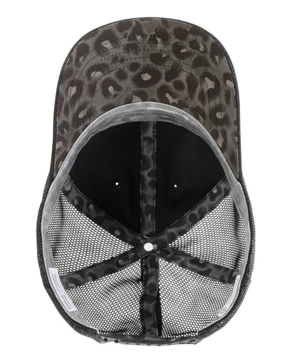 Infinity Her Women's Corduroy Cap JO #color_Black / Black Leopard/ Black