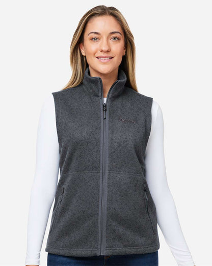 Marmot Women's Drop Line Fleece Vest M16251 #colormdl_Steel Onyx Heather