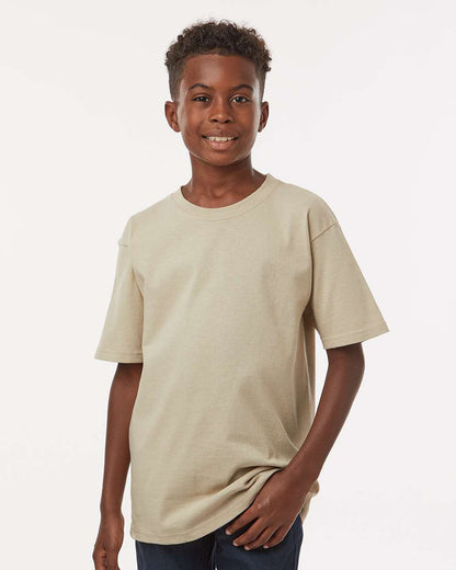 M&O Youth Gold Soft Touch T-Shirt 4850 #colormdl_Sand