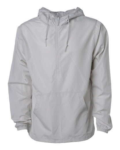 Independent Trading Co. Unisex Lightweight Quarter-Zip Windbreaker Pullover Jacket EXP54LWP #color_Smoke