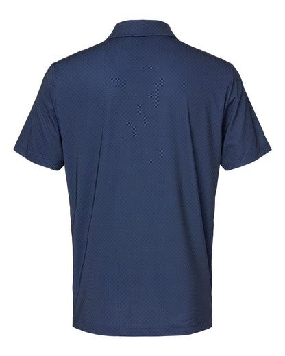 Adidas Men's Ultimate365 Diamond Dot Print Polo A498 #color_Navy Blue/ White/ Grey Three