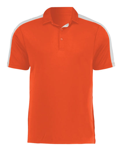 Augusta Sportswear Two-Tone Vital Polo 5028 #color_Orange/ White