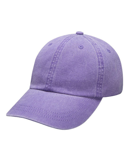Adams Headwear Optimum Pigment-Dyed Dad Hat LP101 #color_Grape