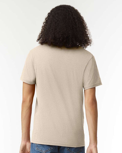 American Apparel CVC V-Neck Tee 2006CVC #colormdl_Heather Bone