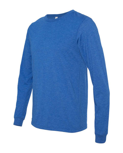 BELLA + CANVAS Triblend Long Sleeve Tee 3513 #color_True Royal Triblend