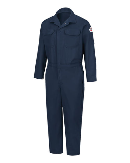 Bulwark Men's Tall Flame Resistant Coverall CED2T #color_Navy