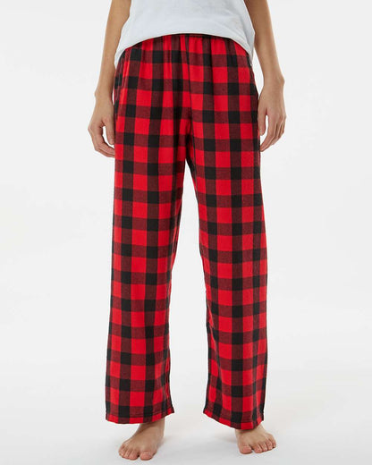 Boxercraft Youth Flannel Pants BY6624 #colormdl_Red/ Black Buffalo