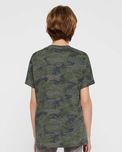 LAT Youth Fine Jersey Tee 6101 #colormdl_Vintage Camo