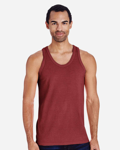 ComfortWash by Hanes Unisex Garment-Dyed Unisex Tank Top GDH300 #colormdl_Cayenne