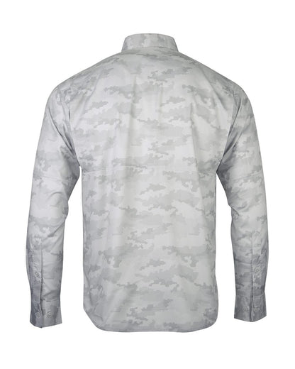 Paragon Men's Buxton Sublimated Fishing Shirt 709 #color_Aluminum
