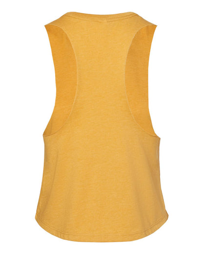 BELLA + CANVAS Women's Racerback Crop Tank 6682 #color_Heather Mustard