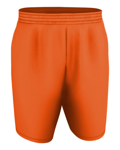 Alleson Athletic Youth Blank Game Shorts A205BY #color_Orange/ White