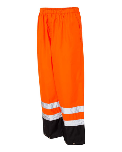 Kishigo Unisex Storm Cover Waterproof Rain Pants RWP102-103 #color_Orange
