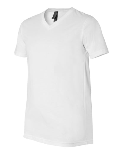 BELLA + CANVAS Unisex Jersey V-Neck Tee 3005 #color_White