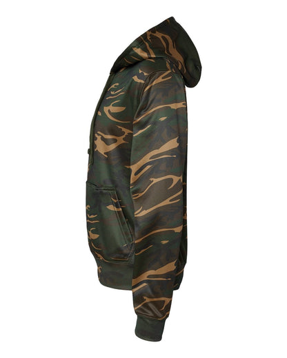 J. America Men's Polyester Tailgate Hooded Sweatshirt 8615 #color_Camo