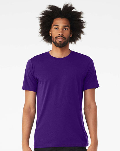 BELLA + CANVAS Triblend Tee 3413 #colormdl_Solid Team Purple Triblend