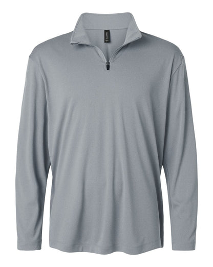AllPro Men's Pro-Lock Performance Quarter-Zip Pullover 41870 #color_Heather Steel