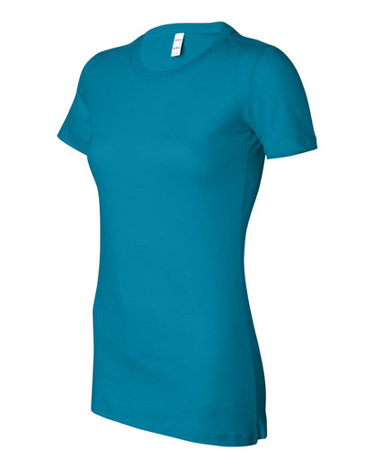BELLA + CANVAS Women's Slim Fit Tee 6004 #color_Aqua