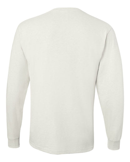 JERZEES Men's Dri-Power® Long Sleeve 50/50 T-Shirt 29LSR #color_White