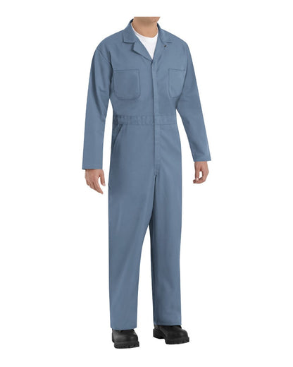Red Kap Men's Extended Sizes Twill Action Back Coverall CT10EXT #color_Postman Blue