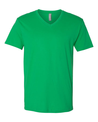 Next Level Cotton V-Neck T-Shirt 3200 #color_Kelly Green