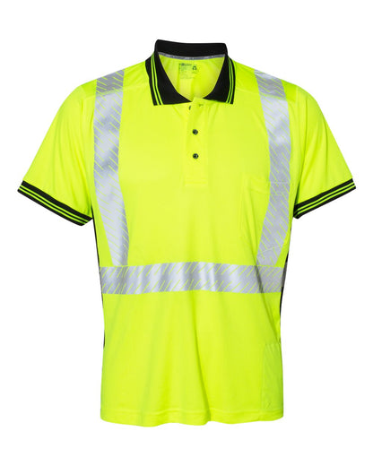 Kishigo Unisex Premium Black Series® High-Performance Polo 9220 #color_Lime