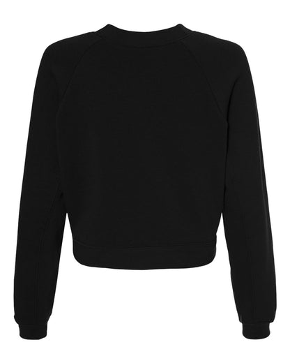 BELLA + CANVAS Women's Raglan Pullover Fleece 7505 #color_Black