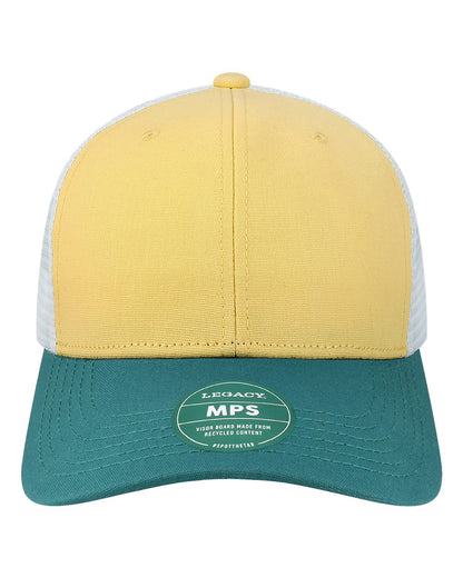 LEGACY Mid-Pro Snapback Trucker Cap MPS #color_Yellow/ Marine/ White