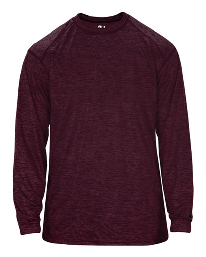 Badger Tonal Blend Long Sleeve T-Shirt 4174 #color_Maroon Tonal Blend