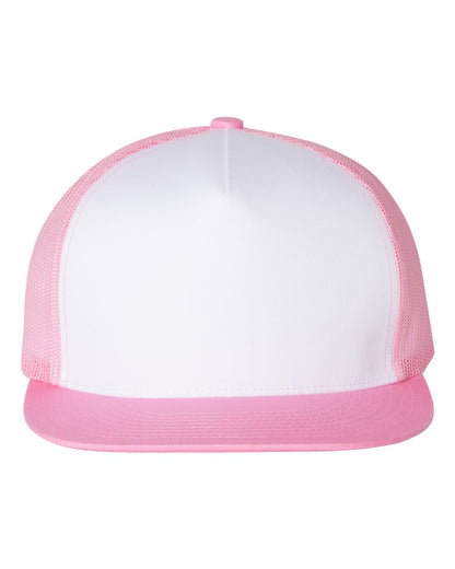 YP Classics Five-Panel Classic Trucker Cap 6006 #color_Pink/ White/ Pink