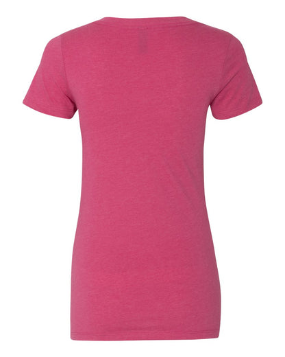 Next Level Women’s CVC Deep V-Neck T-Shirt 6640 #color_Raspberry