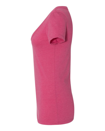 Next Level Women’s CVC Deep V-Neck T-Shirt 6640 #color_Raspberry