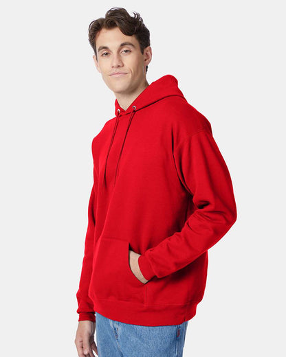 Hanes Unisex EcoSmart® Hooded Sweatshirt P170 #colormdl_Athletic Red