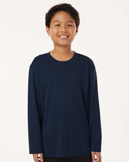 AllPro Youth Pro-Lock Performance Long Sleeve T-Shirt 48400Y #colormdl_Navy