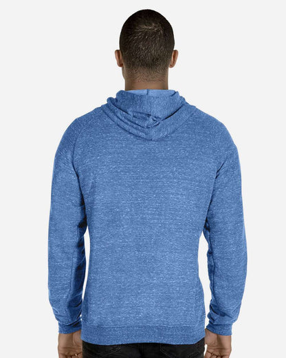 JERZEES Unisex Snow Heather French Terry Raglan Hooded Sweatshirt 90MR #colormdl_Royal