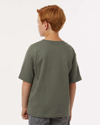 M&O Youth Gold Soft Touch T-Shirt 4850 #colormdl_Military Green