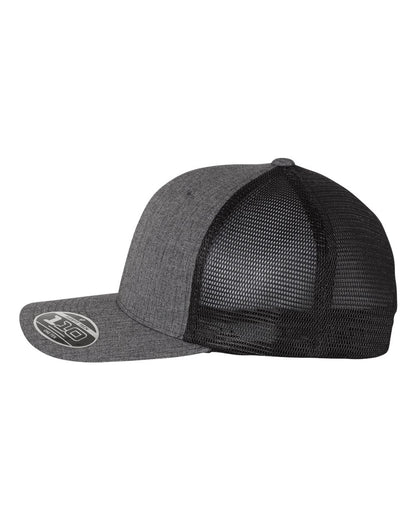 Flexfit 110® Mesh-Back Cap 110M #color_Melange Charcoal/ Black