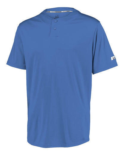 Russell Athletic Youth Performance Two-Button Solid Jersey 3R7X2B #color_Columbia Blue